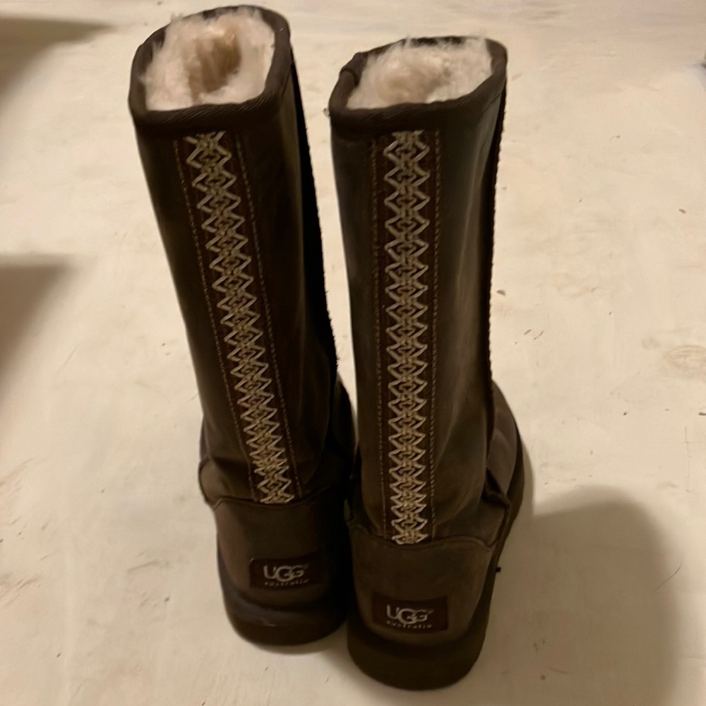 Brown Leather Ugg Boots